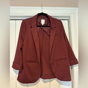 LC Lauren Conrad Deep Red Blazer